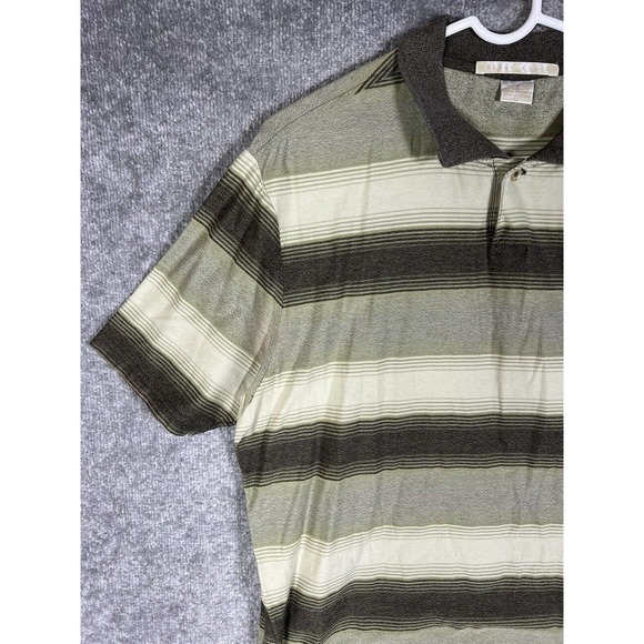 Vintage Perry‎ Ellis Short Sleeve Striped Polo Shirt Men Size XL Pullover - Picture 6 of 16